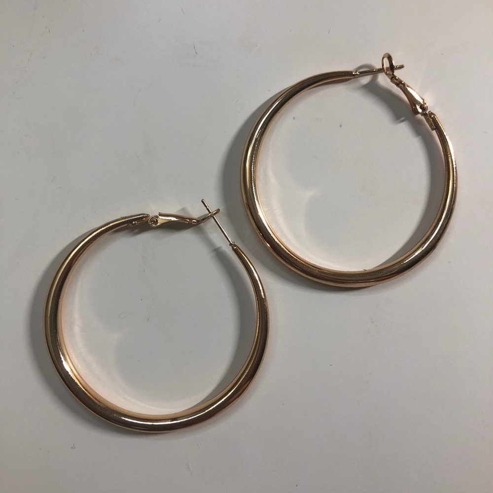 gold hoop earrings!
